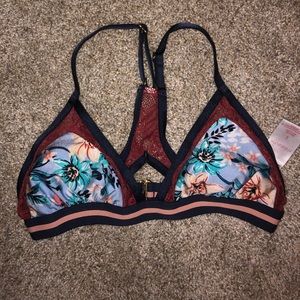 Floral Target Bikini Top